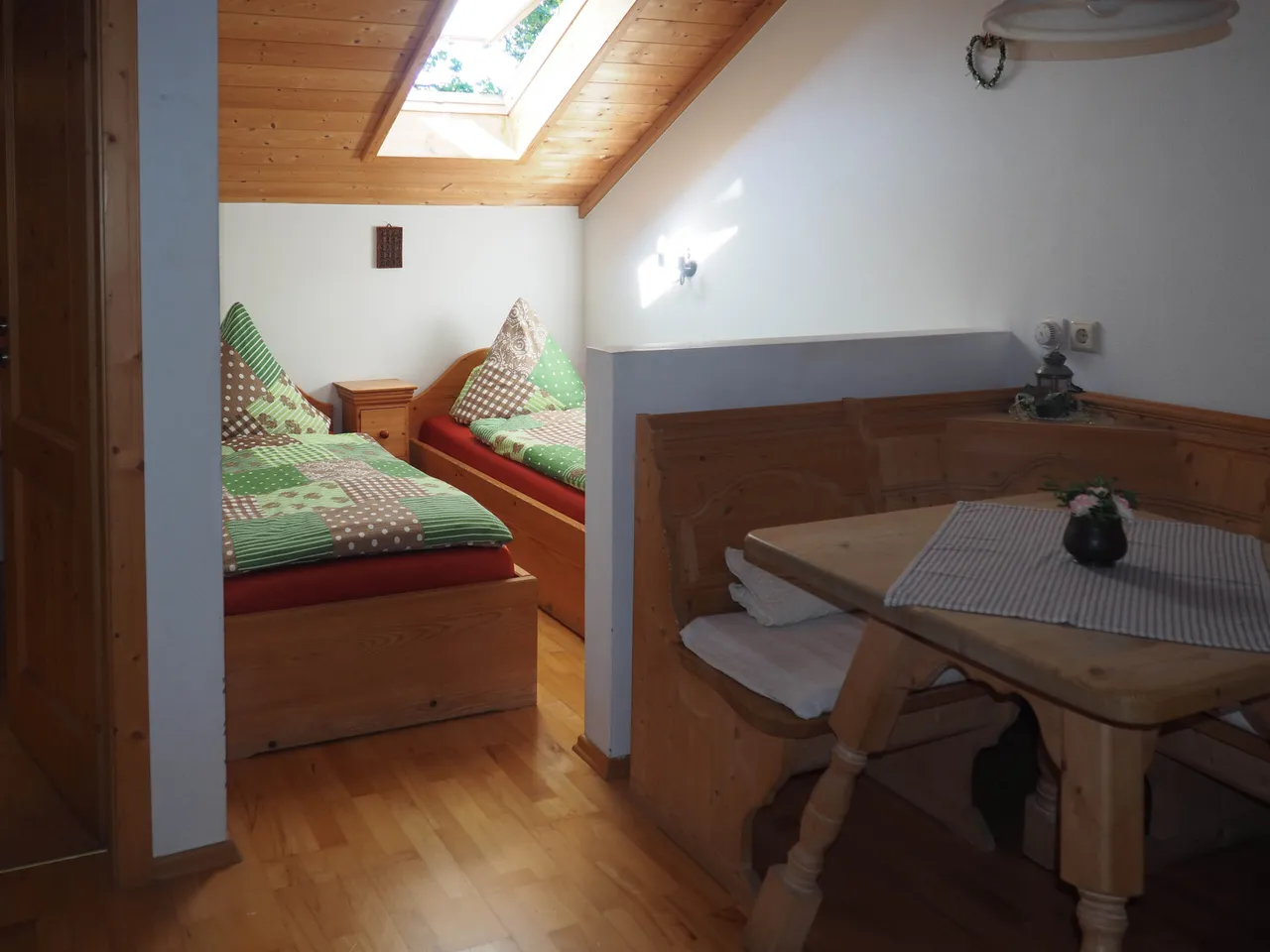 Schlafbereich des Appartements