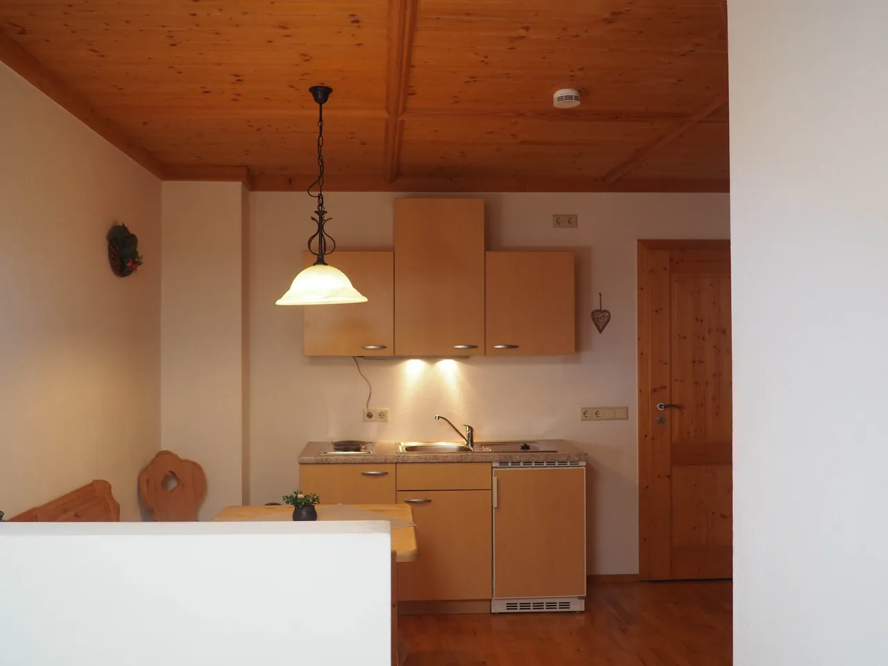 Küchenzeile des Appartements